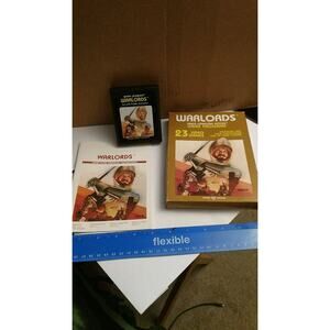 Warlords 23 game atari game cartridge with box and instructions